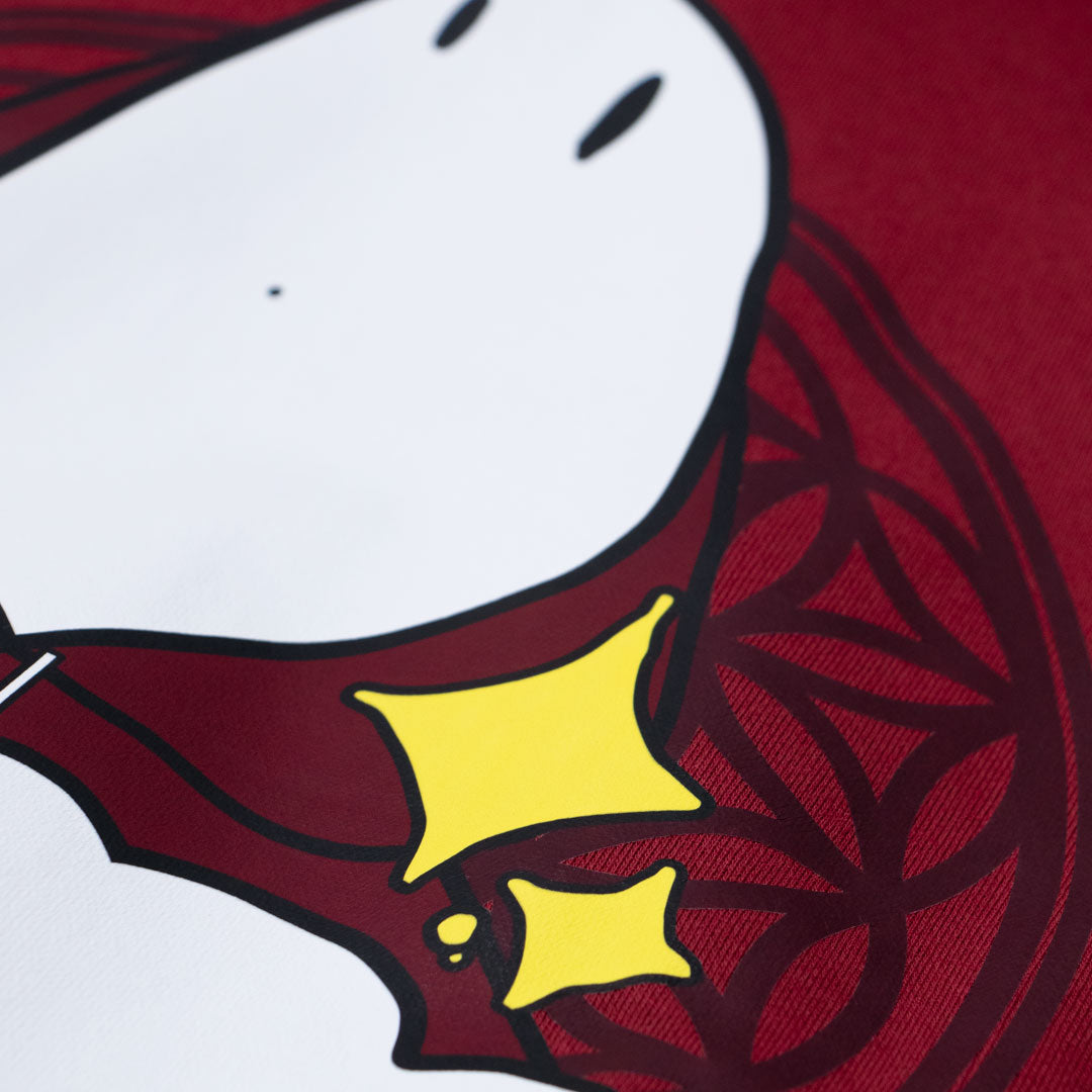 THE BYE PRODUCT: ZIP-UP HOODIE (MAROON GHOST)