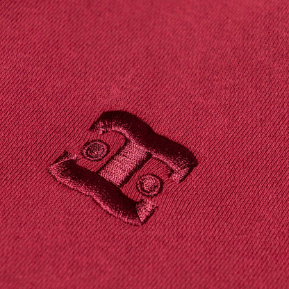 THE BYE PRODUCT: ZIP-UP HOODIE  (MAROON GHOST)