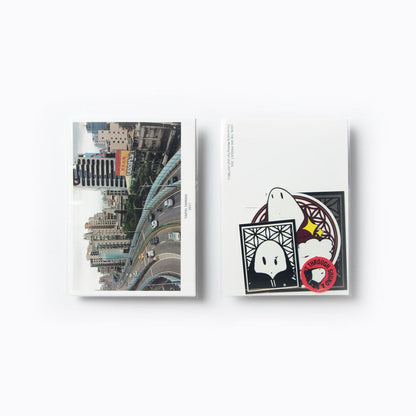 THE BYE PRODUCT: POSTCARD/STICKER SET